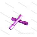 M3x6.3x25mm Spacer de alumínio redondo rosa -degrafado rosa